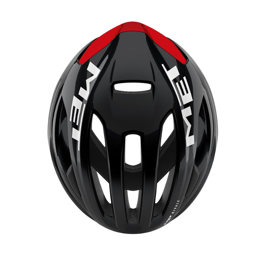 MET Rivale MIPS Road Cycling Helmet – Black Red Glossy