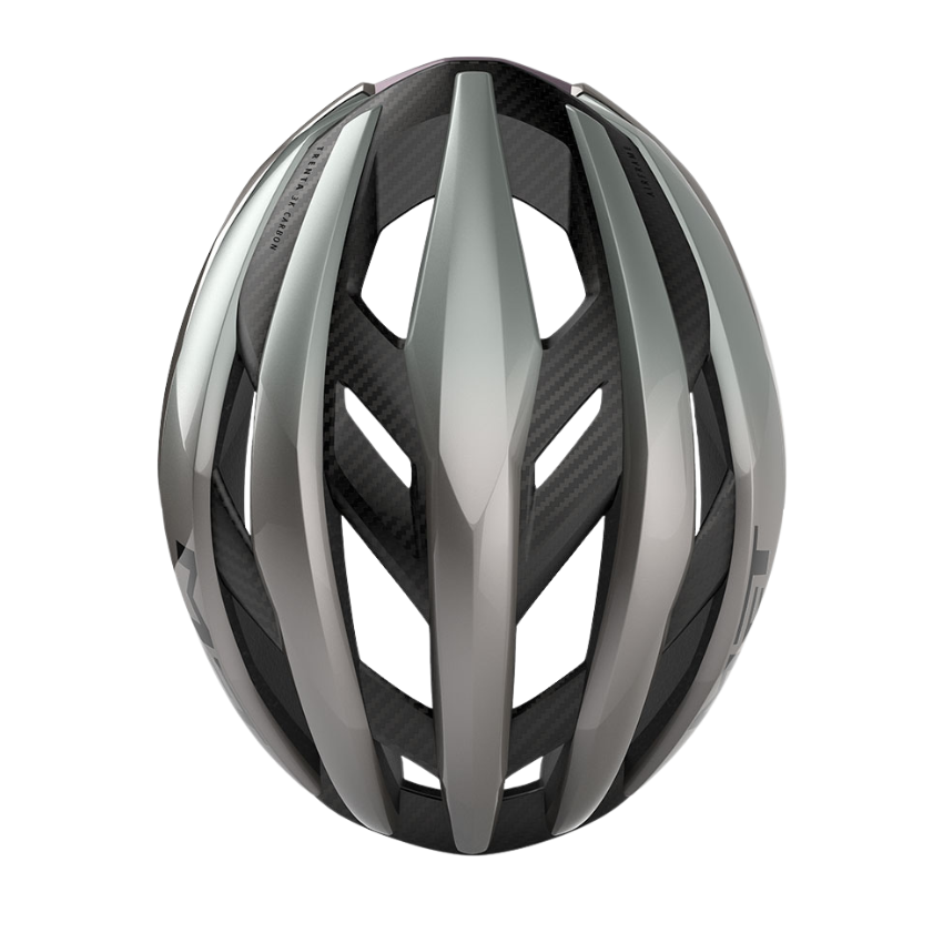 MET Trenta 3K Carbon MIPS Road Helmet – Opal Gray Glossy
