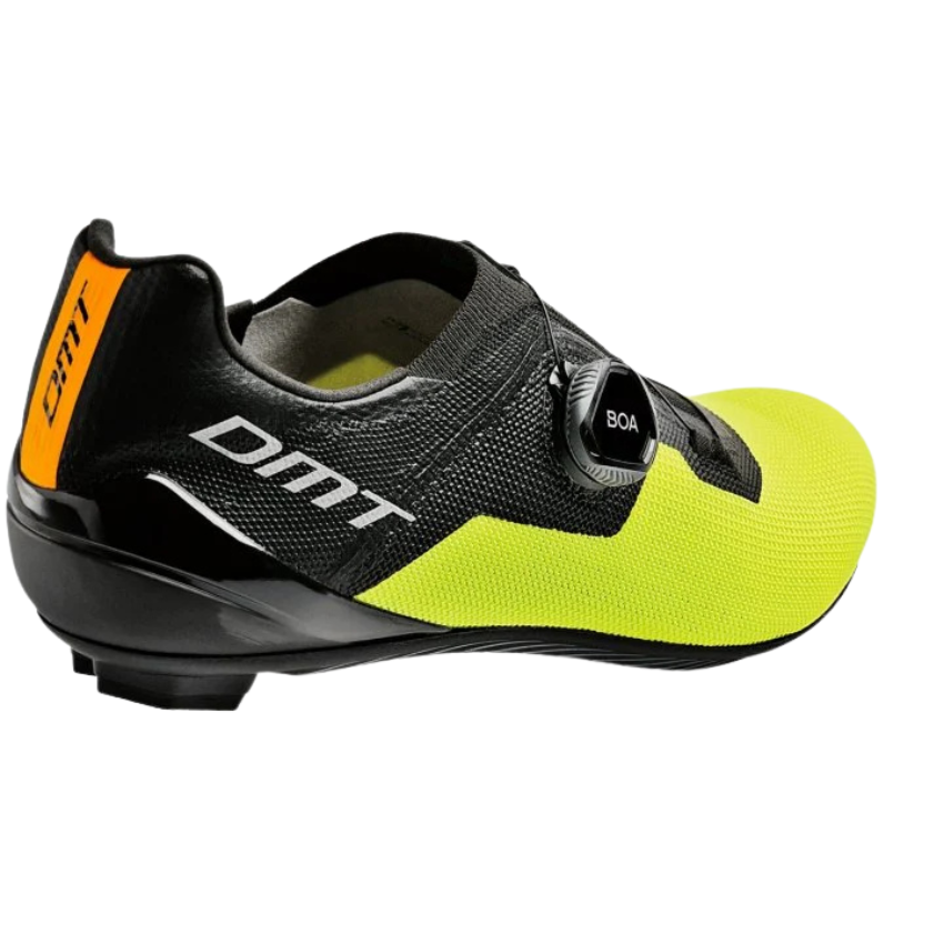 DMT KR4 Hybrid Knit Road Cycling Shoes – Black / Yellow Fluo