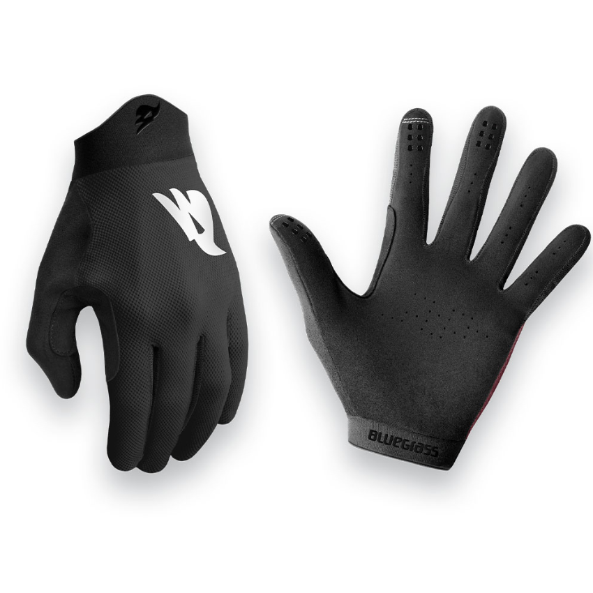 Bluegrass Union full finger mountain bike gloves in sleek black edition breathable 4 way stretch trail riding handwear - Epic Sports Kenya
