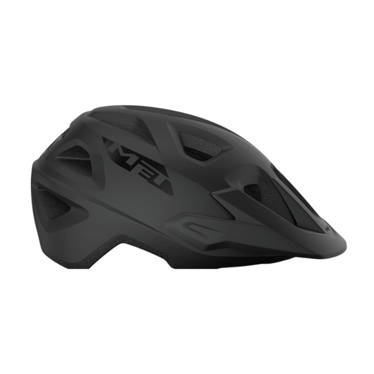 MET Echo mountain bike helmet in matte black stealth finish with removable visor - Epic Sports Kenya