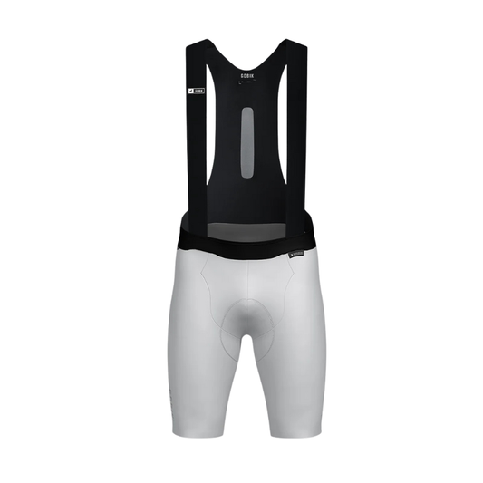 Gobik Matt unisex cargo cycling bib shorts in classic Diamond Black colorway featuring lateral leg mesh pockets and K10 long distance endurance chamois - Epic Sports Kenya