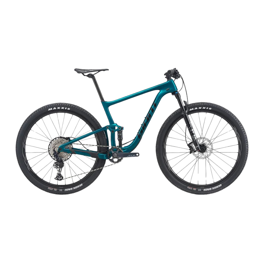 Giant Anthem Advanced Pro 29 2 carbon full suspension mountain bike displaying its Advanced SL carbon frameset FlexPoint Pro rear suspension Fox 34 SC fork and Shimano XT drivetrain - Epic Sports Kenya