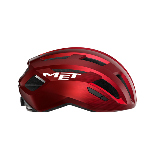 MET Vinci MIPS road cycling helmet in liquid metallic glossy titanium finish - Epic Sports Kenya