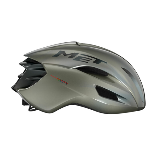 MET Manta MIPS aero road cycling helmet in glossy solar gray metallic - Epic Sports Kenya