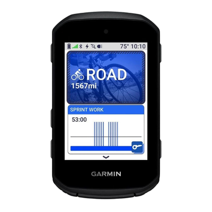 Garmin Edge 850 premium compact GPS bike computer showing bright two point seven inch transmissive LCD color touchscreen display smart fueling alerts maps dashboard side tactile physical control buttons and built in speaker - Epic Sports Kenya