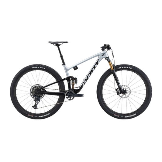 Giant Anthem Advanced Pro 29 1 carbon dual suspension XC race mountain bike displaying its lightweight Advanced composite frame FlexPoint Pro rear suspension Fox Float Performance Elite suspension Shimano XT 1x12 drivetrain Giant XCR 1 carbon wheels and Maxxis tubeless tires - Epic Sports Kenya