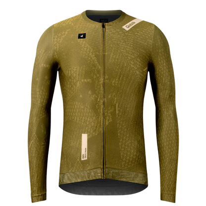 Gobik Vanquish unisex long sleeve cycling jersey in limited edition Data digital print pattern high performance thermal aerodynamic race fit - Epic Sports Kenya