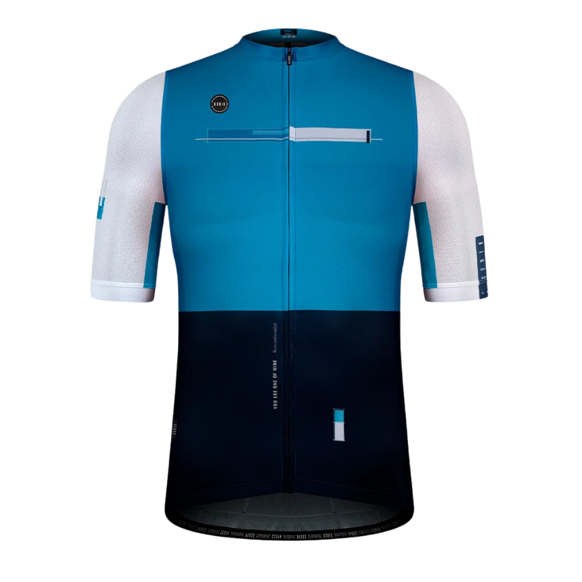 Gobik Stark men regular fit cycling jersey in cobalt blue featuring patented GRS rear cargo pockets and micro perforated breathable sleeves - Epic Sports Kenya