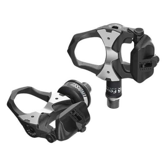 Favero Assioma UNO single sided road cycling power meter pedal displaying left sensor pod axle with look keo compatible pedal body - Epic Sports Kenya