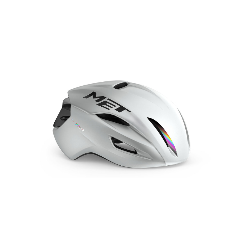MET Manta MIPS Aero Road Cycling Helmet – White Holographic Glossy