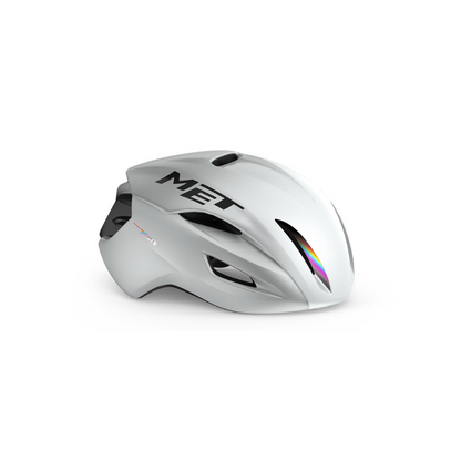 MET Manta MIPS Aero Road Cycling Helmet – White Holographic Glossy