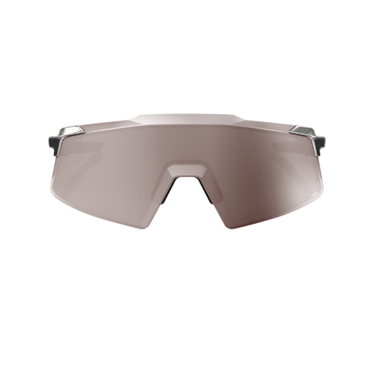 100% Aerocraft Cycling Sunglasses – Gloss Black Chrome / HiPER Silver Mirror