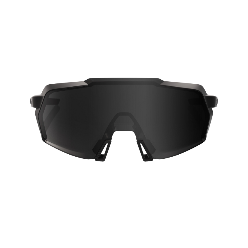 100% Korbin Cycling Sunglasses – Matte Black / Black Mirror