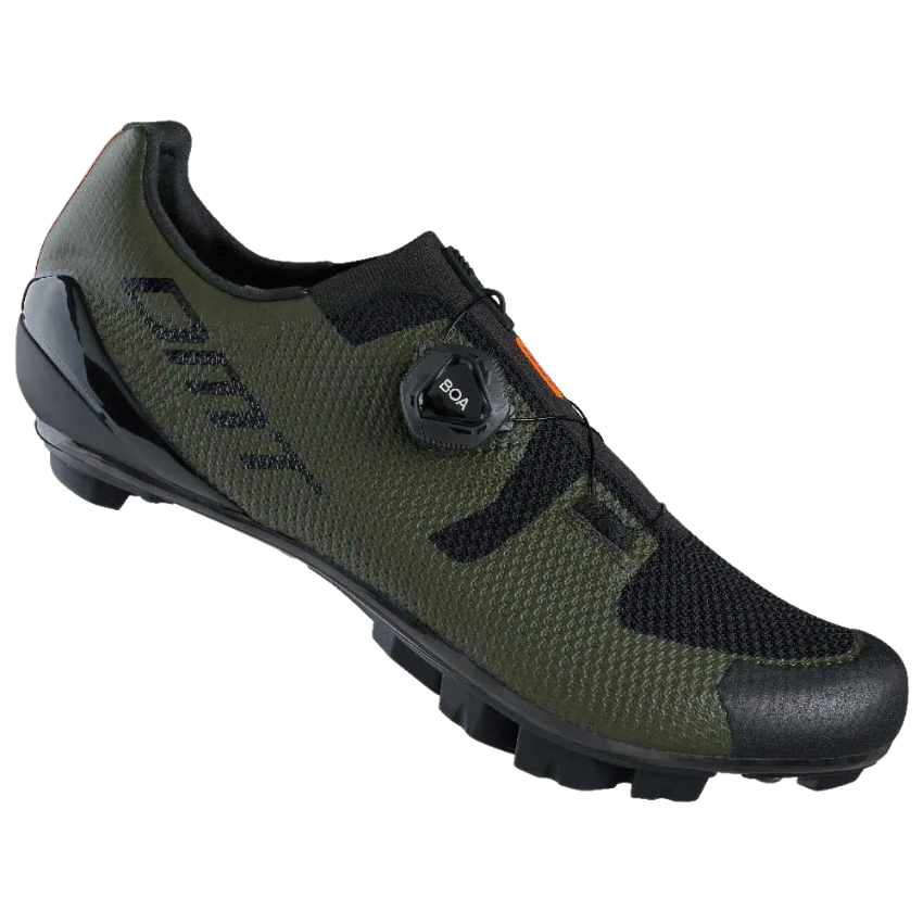 DMT KM3 3D Knit Carbon MTB / Gravel Cycling Shoes – Dark Green / Black