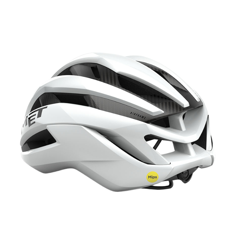 MET Trenta 3K Carbon MIPS Road Helmet – White Glossy