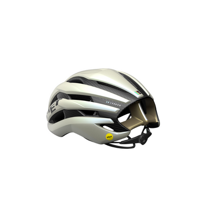 MET Trenta 3K Carbon MIPS Road Helmet – Vanilla Ice Gold Matt