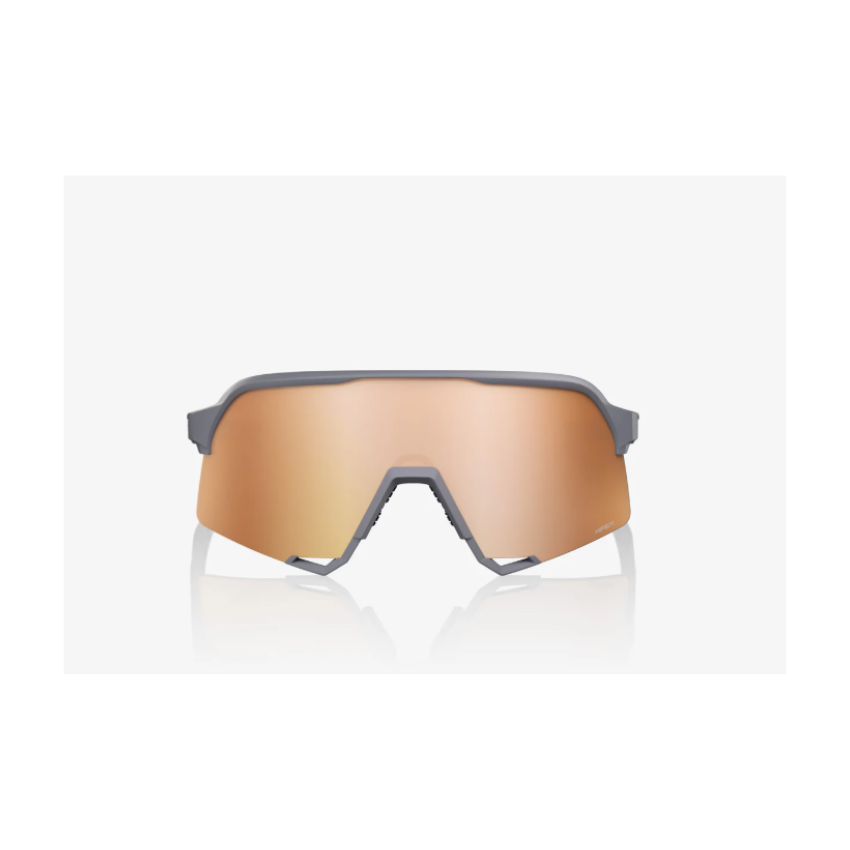 100% S3 Cycling Sunglasses – Soft Tact Grey / HiPER Red Mirror