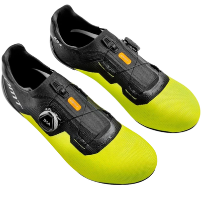 DMT KR4 Hybrid Knit Road Cycling Shoes – Black / Yellow Fluo