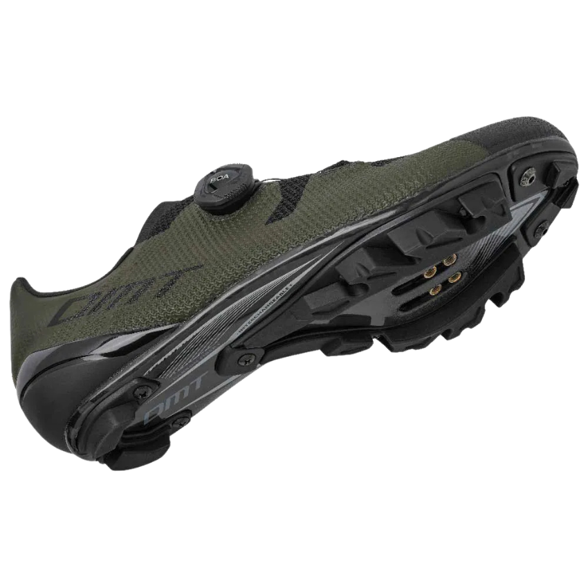 DMT KM3 3D Knit Carbon MTB / Gravel Cycling Shoes – Dark Green / Black