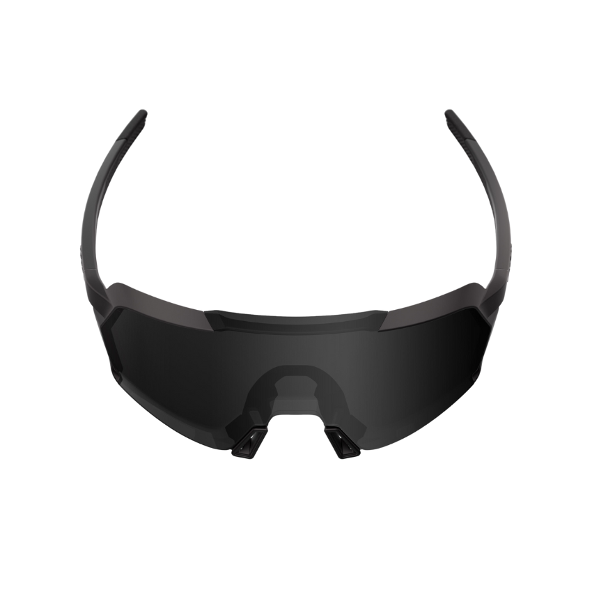 100% Korbin Cycling Sunglasses – Matte Black / Black Mirror