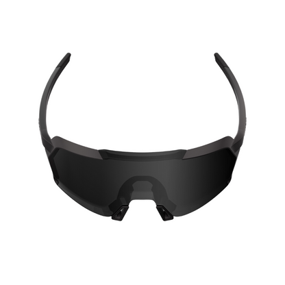 100% Korbin Cycling Sunglasses – Matte Black / Black Mirror