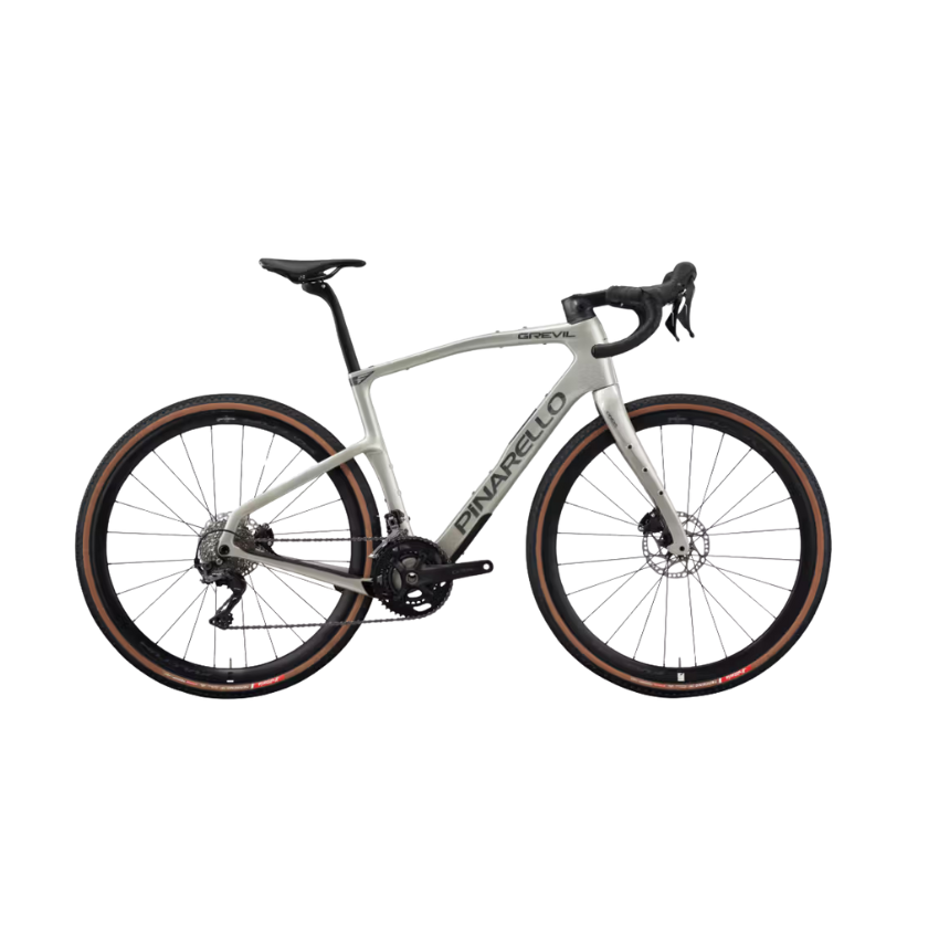 Pinarello New Grevil F1 Carbon Gravel Bike – Shimano GRX 610 2x12 – Comet Silver Shiny