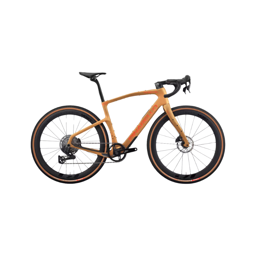 Pinarello New Grevil F5 Carbon Gravel Bike – SRAM Rival XPLR AXS 1x13 – Namib Brown