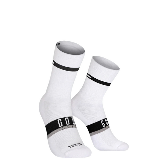 Gobik unisex superb technical cycling socks in horizon edition colorway featuring a zoned compression arch band and seamless silver ion bacteriostatic footbed - Epic Sports Kenya