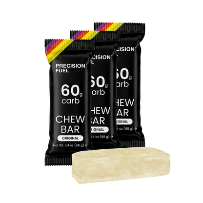 Precision Fuel and Hydration PF 60 endurance energy chew bar packaging showing 60g carbohydrate delivery profile with pre scored halves and soft texture - Epic Sports Kenya