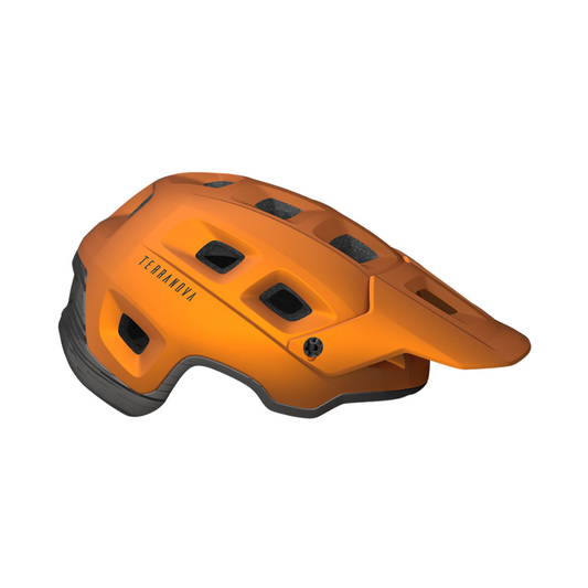 MET Terranova MIPS mountain bike helmet in matte orange and metallic titanium - Epic Sports Kenya