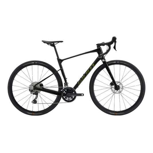 Giant Revolt Advanced 2 2023 carbon gravel bike in Starry Night displaying its lightweight Advanced composite frame Advanced carbon fork Shimano GRX 2x11 drivetrain and tubeless gravel tires - Epic Sports Kenya