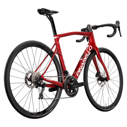 Pinarello New X1 Shimano 105 Carbon Endurance Road Bike – RACING RED – MOST Fast 27 DB Alu X – rear three quarter