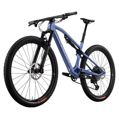Pinarello XCR9 SRAM X0 AXS Mountain Bike – Amethyst Dust – front three quarter