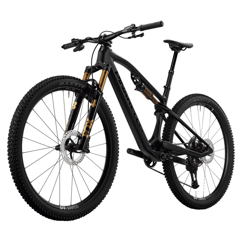 Pinarello XCT9 Shimano XT Di2 Mountain Bike – Black On Black – front three quarter