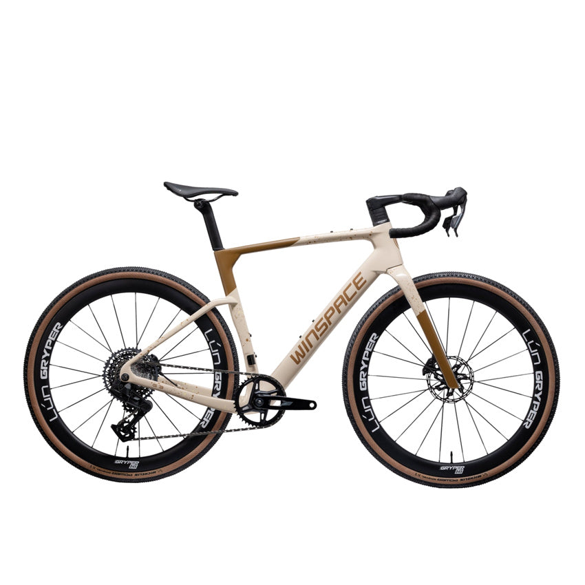 Winspace G3 105 Di2 Carbon Gravel Bike – Caffè Macchiato